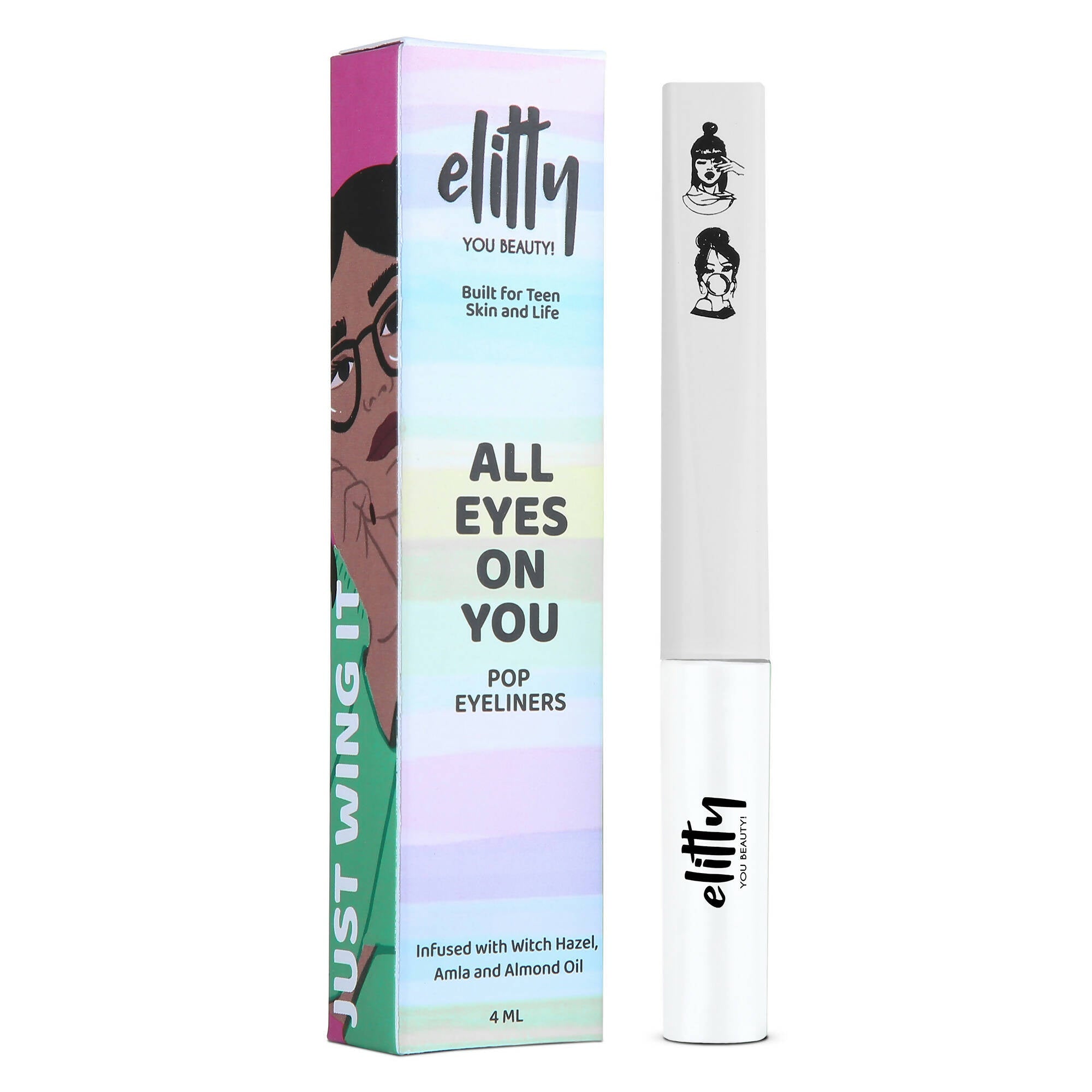 Elitty Eye Gotta Feeling - Pop Eyeliner Matte -Moon Child- White | Grocsy