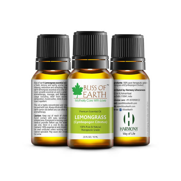Bliss of Earth Premium Essential Oil Lemongrass | Grocsy
