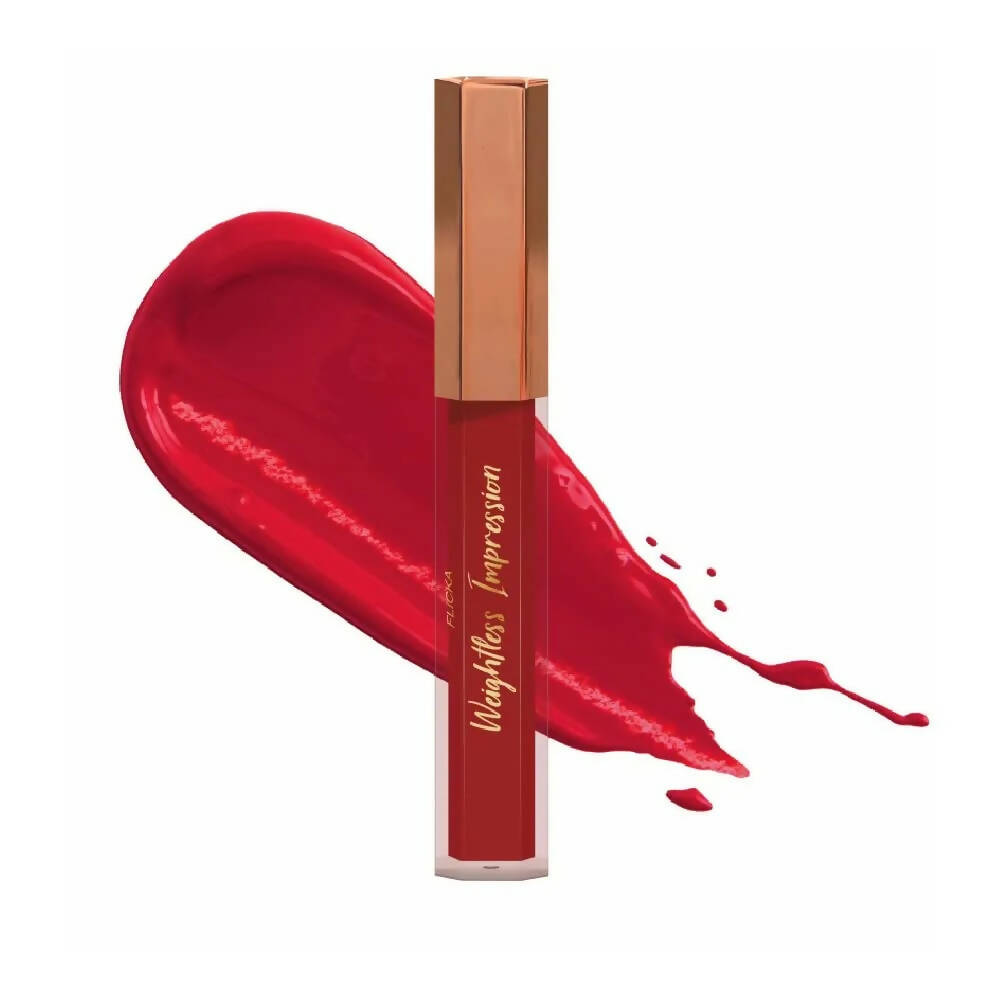 FLiCKA Weightless Impression 01 January - Red Matte Finish Liquid Lipstick | Grocsy