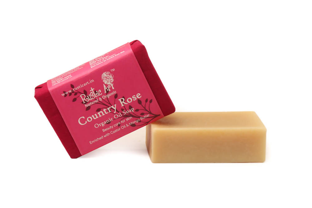 Rustic Art Country Rose Organic Oil Soap | Grocsy