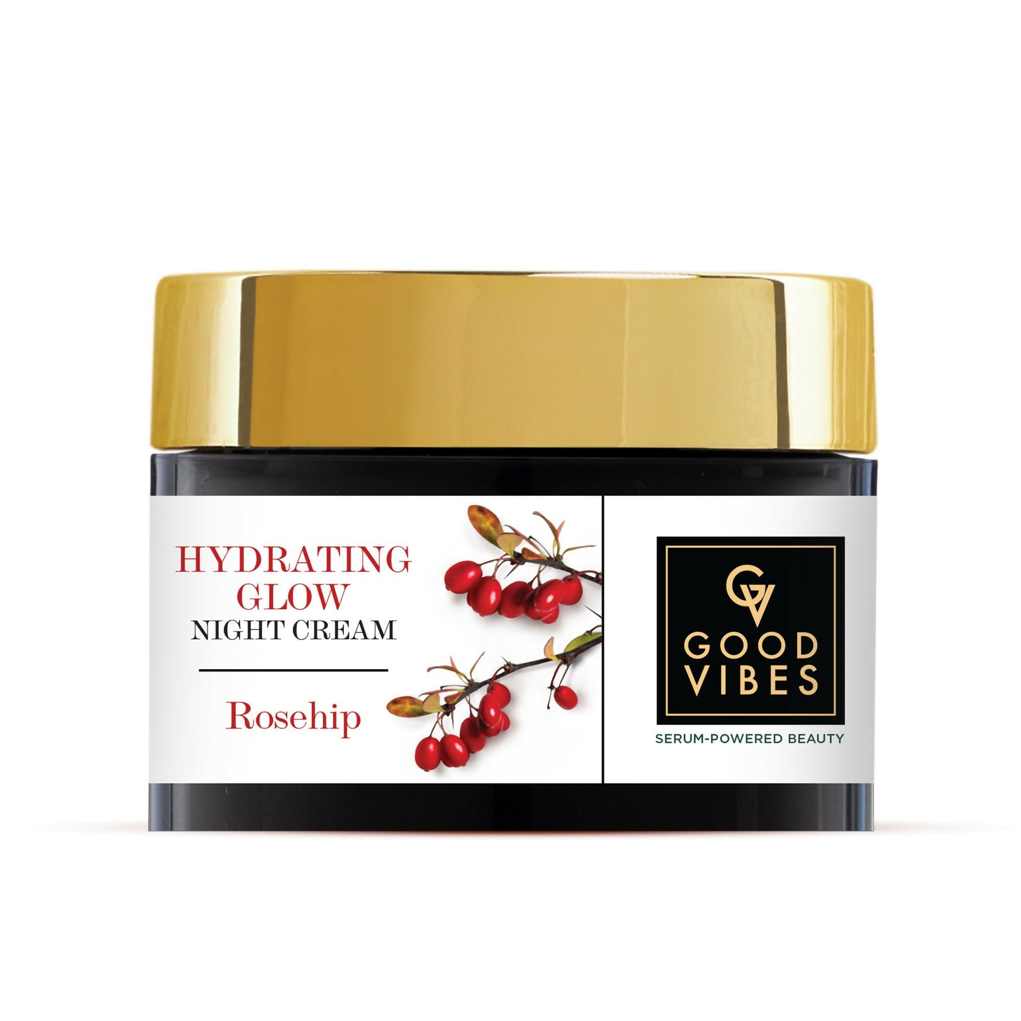 Good Vibes Rosehip Hydrating Glow Night Cream - Nourshing, Skin renewing, Sleep treatment | Grocsy