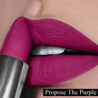 FLiCKA Wear Me Everywhere Creamy Matte Lipstick Propose The Purple | Grocsy
