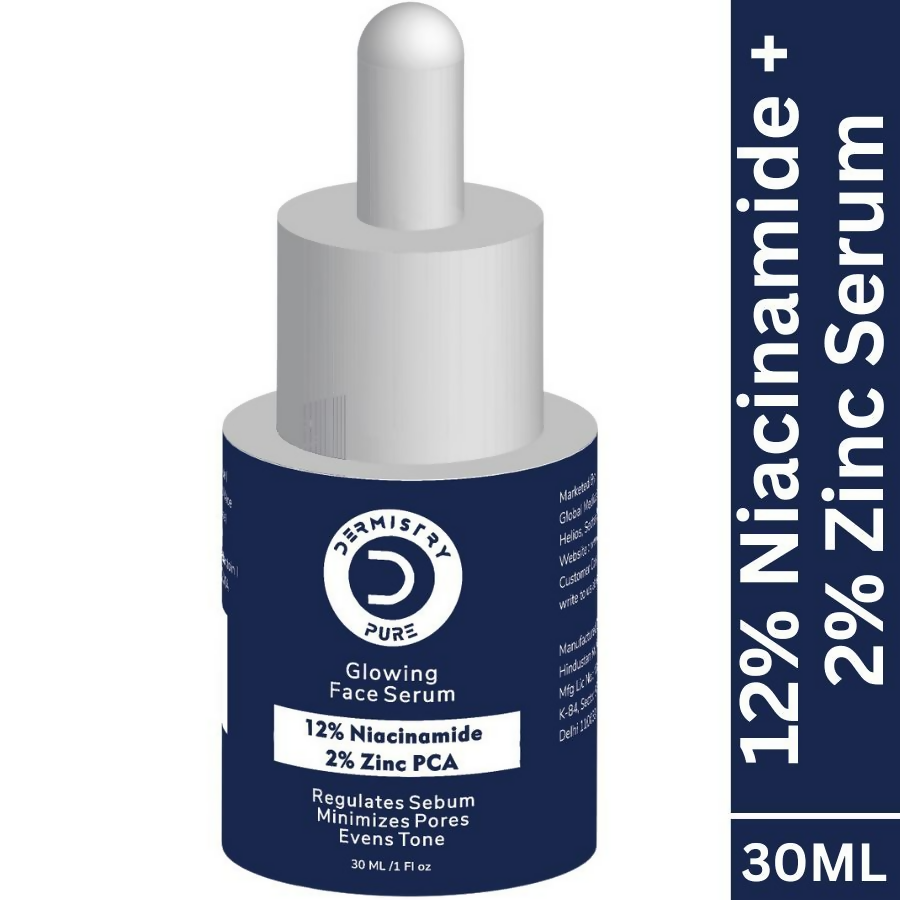 Dermistry 12% Niacinamide 2% Zinc Face Serum For Oil Blemish Control Minimize Pores & Even Skin Tone | Grocsy