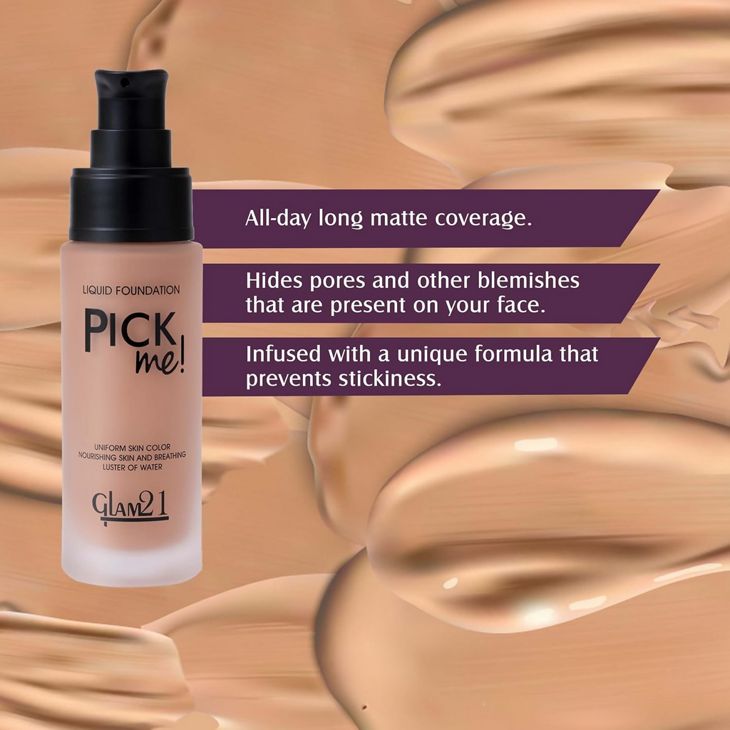 Glam21 Pick Me Matte Foundation - Sundane | Grocsy