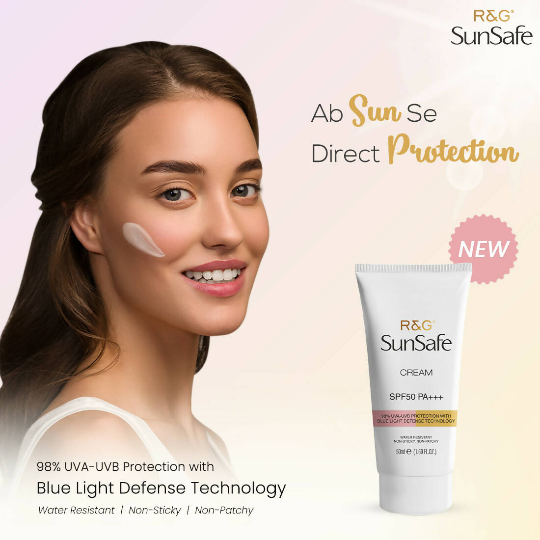 Vasu Healthcare R&G SunSafe SPF 50 Sunscreen | Grocsy