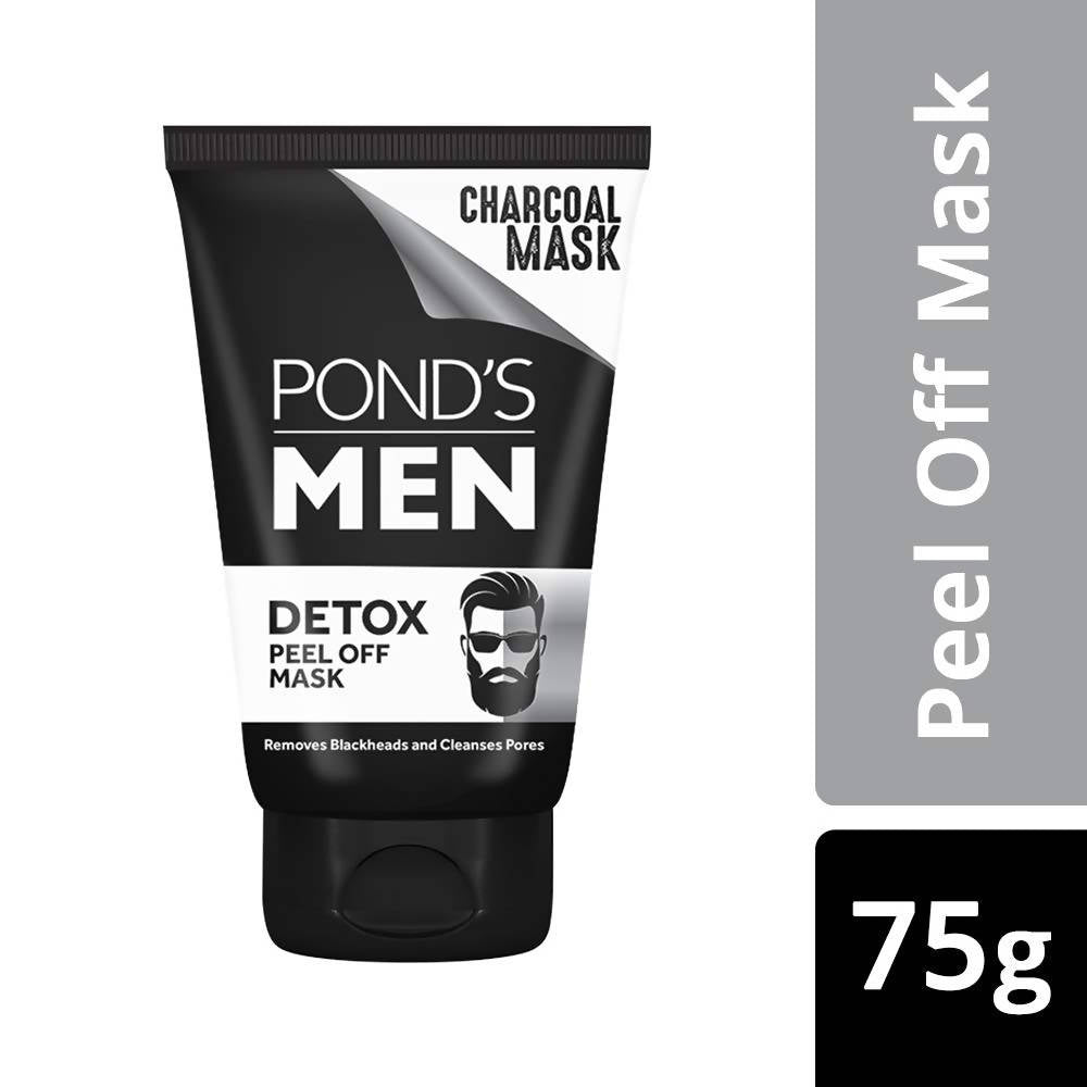 Ponds Men Charcoal Blackhead Removal Detox Peel Off Mask | Grocsy