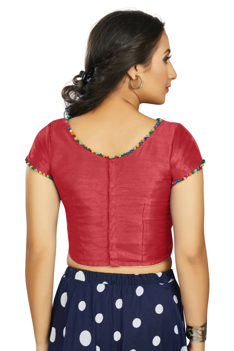 Aastha Fashion Women's Gajri Art Silk Designer Party Wear Readymade Blouse | Grocsy