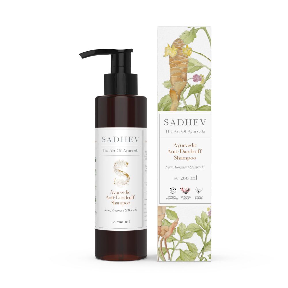 Sadhev Ayurvedic Anti-Dandruff Shampoo | Grocsy