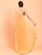 Suta Yellow Embellished Sequinned Pure Cotton Saree | Grocsy
