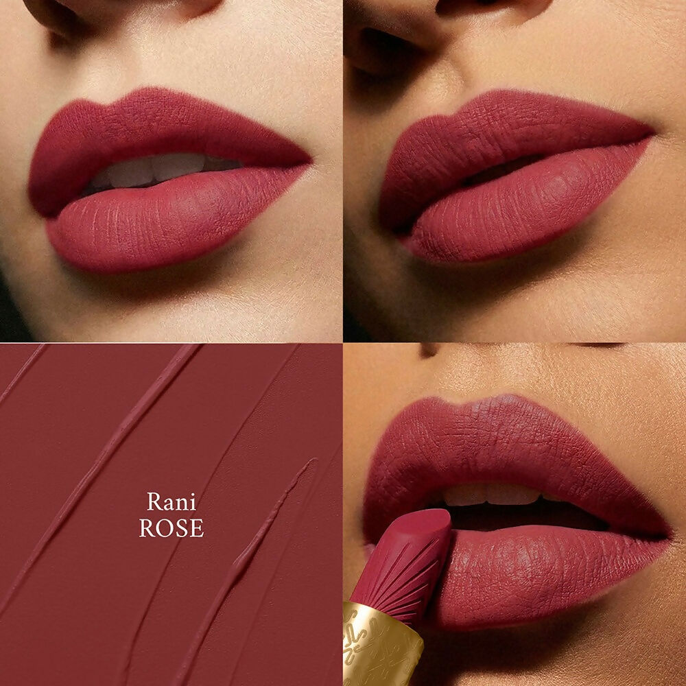 Kay Beauty x Falguni Shane Peacock Luxe Matte Lipstick - Rani Rose | Grocsy
