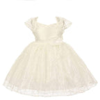 Asmaani Baby Girl's Off-White Colour Satin A-Line Maxi Full Length Dress (AS-DRESS-22160) | Grocsy