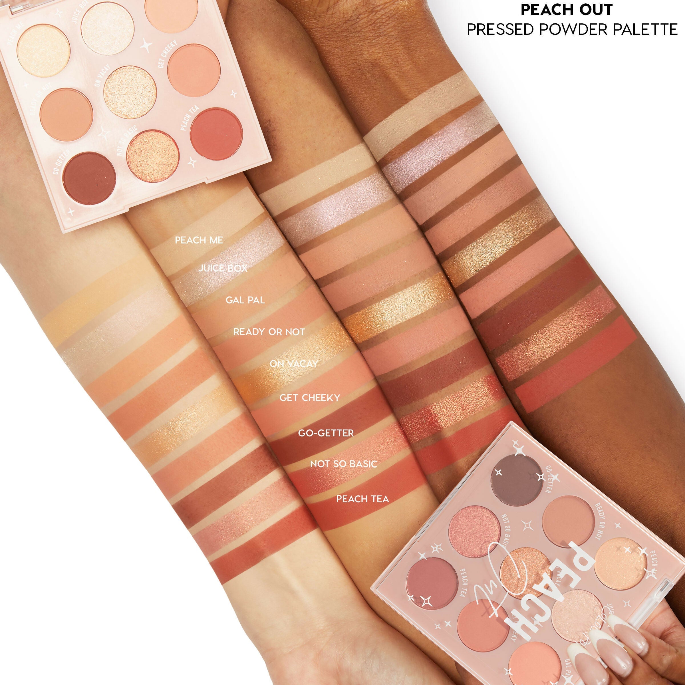 ColourPop 9pan Pressed Powder Palette - Peach Out | Grocsy