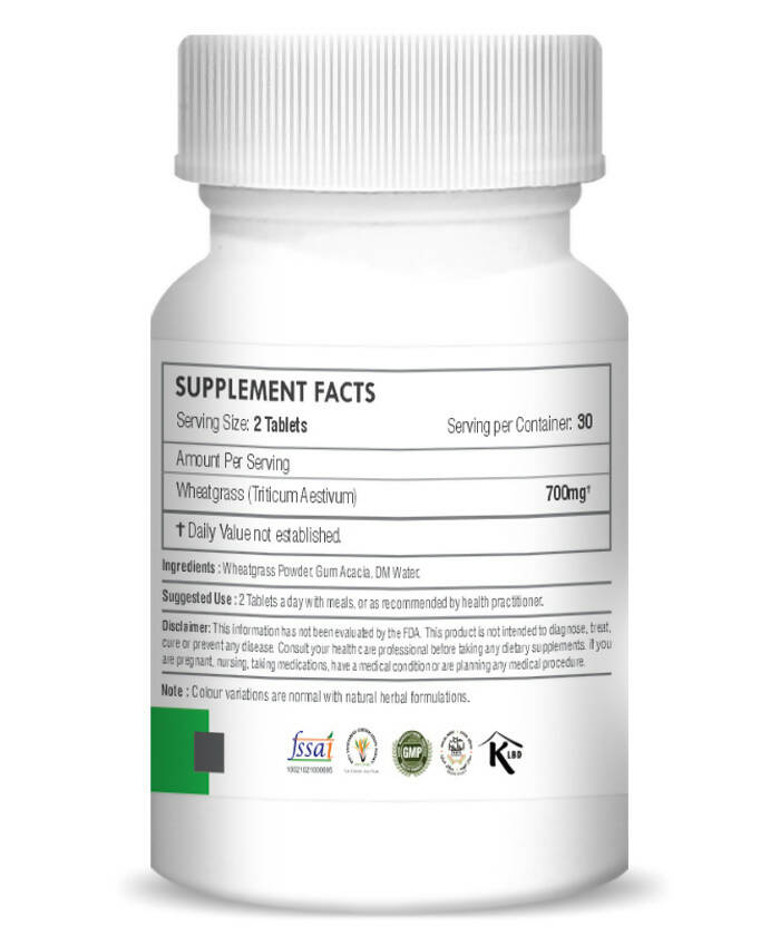H&C Herbal Wheatgrass Tablets | Grocsy