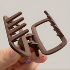 PACTIV Solid Color Matte Hollow Out Hair Claw Clips | Grocsy