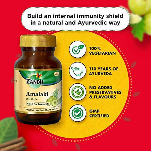 Zandu Amalaki Pure Herbs Capsules | Grocsy