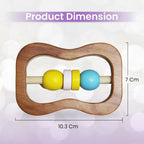Matoyi Classic Sand Timer Wooden Rattle For Babies | Grocsy