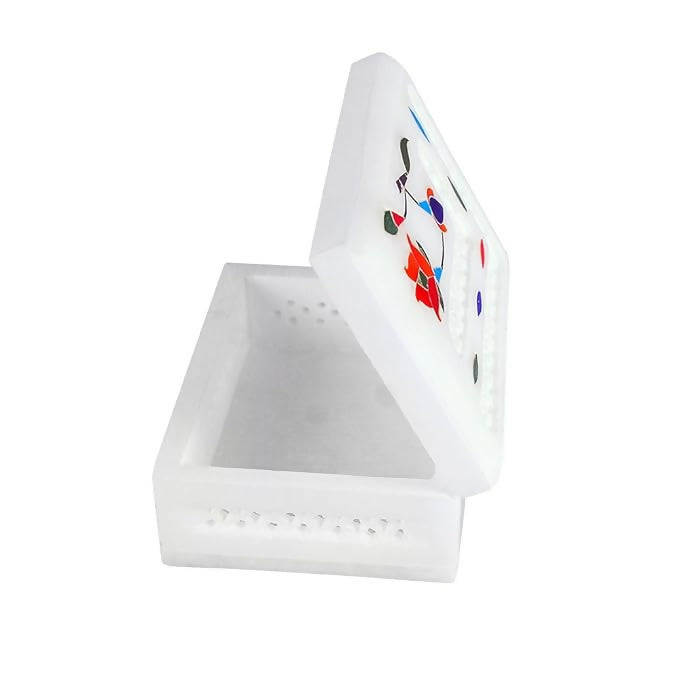 Collectibles India Floral Inlay Jewellery Box | Grocsy
