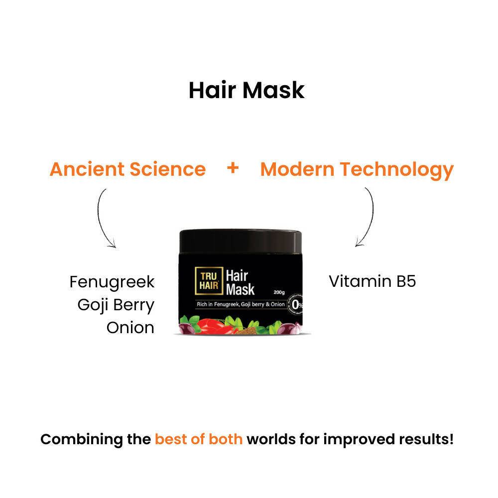 Tru Hair & Skin Fenugreek, Goji Berry & Onion Hair Mask | Grocsy