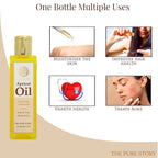 The Pure Story Natural Cold Pressed Apricot Hair Oil | Grocsy