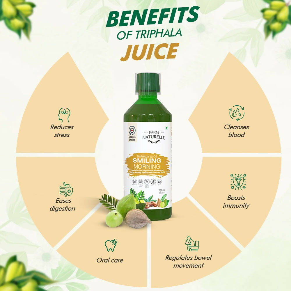 Farm Naturelle Triphala Juice - Herbal Digestive Tonic | Grocsy