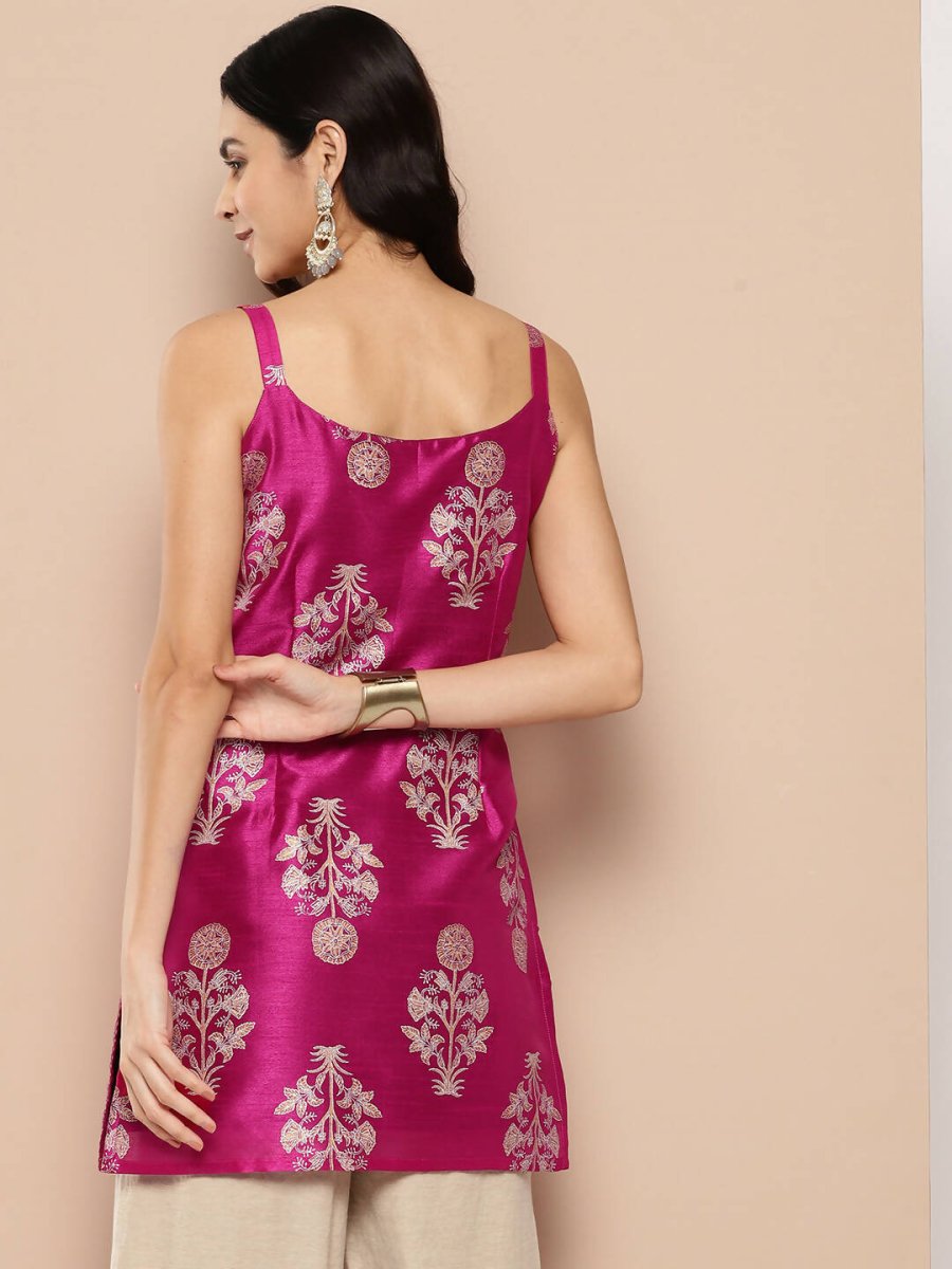 Ahalyaa Women's Traditional wear Tunic - Royal Pink | Grocsy