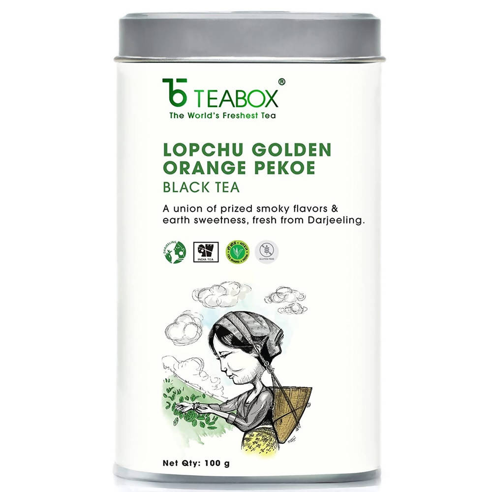 Teabox Lopchu Golden Orange Pekoe Black Tea Loose Leaves | Grocsy