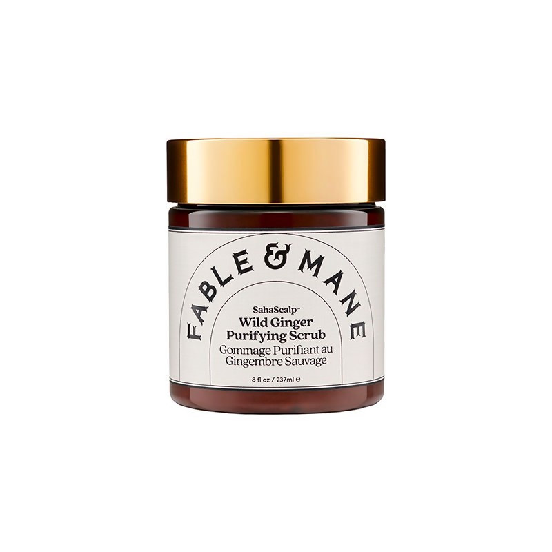 Fable & Mane Sahascalp Purifying Scrub To Gently Exfoliate Scalp With Wild Ginger&Pink Himalayan Salt | Grocsy