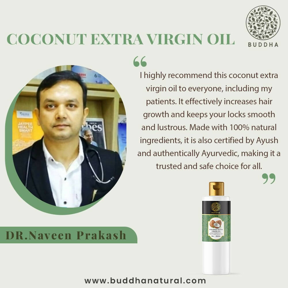 Buddha Natural Cold Pressed Extra Virgin Coconut Oil | Grocsy