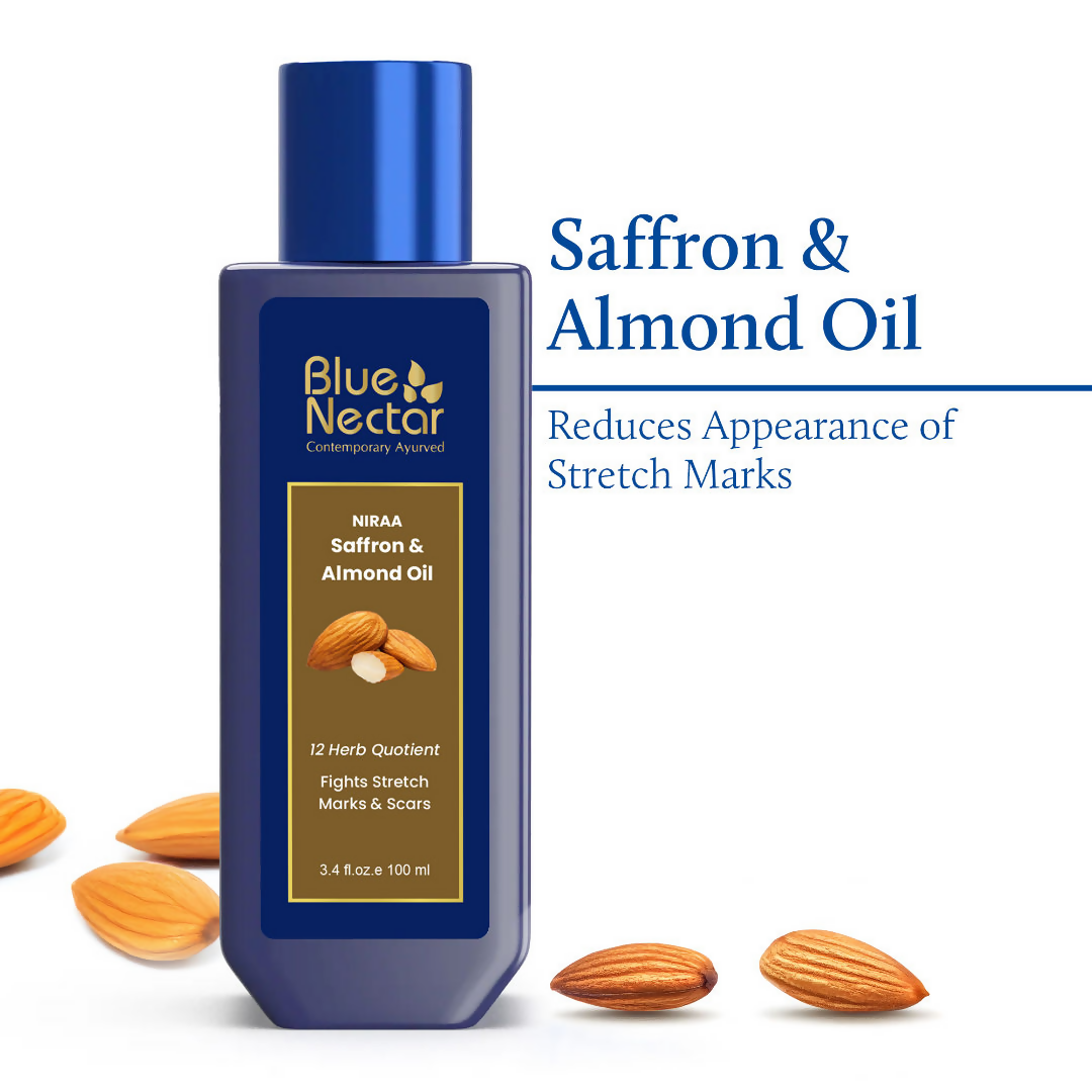Blue Nectar Saffron & Almond Oil | Grocsy