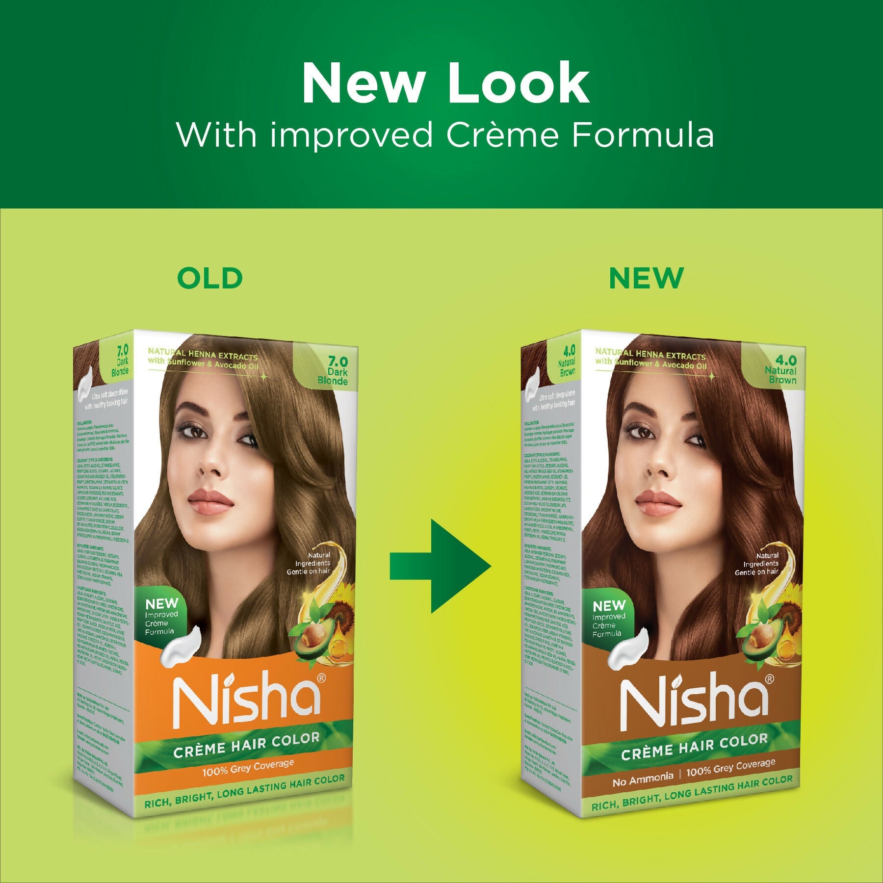 Nisha Creme Hair Color for Women - Natural Brown | Grocsy