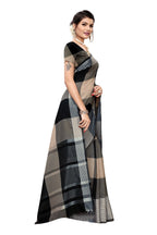Vamika Black Cotton Silk Weaving Saree | Grocsy
