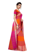 Vamika Magenta Cotton Silk Weaving Saree | Grocsy