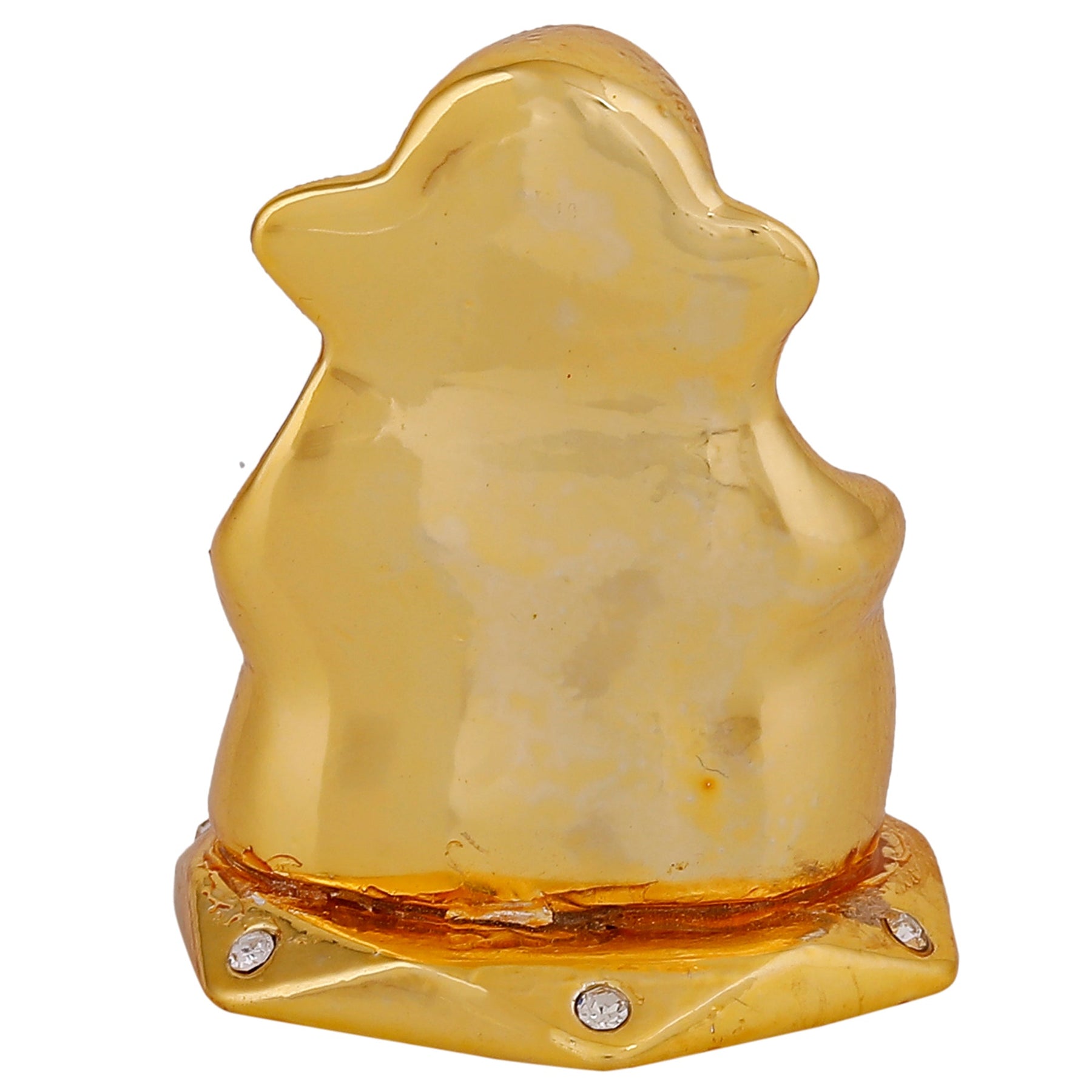 Estele Gold-Polished God of beginnings Lord Ganesha Idol for Home/Office Decors