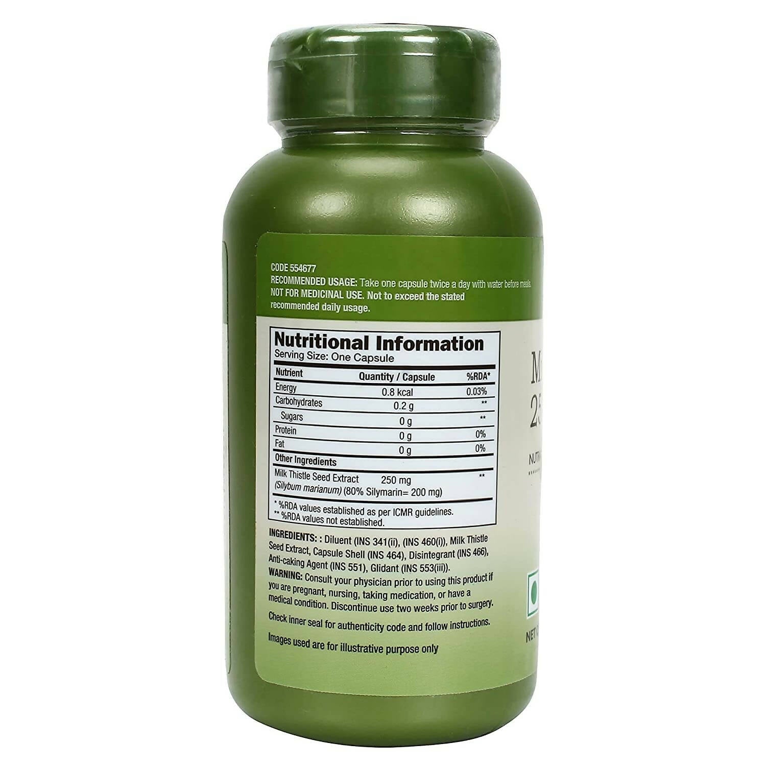 GNC Herbal Plus Milk Thistle Capsules | Grocsy