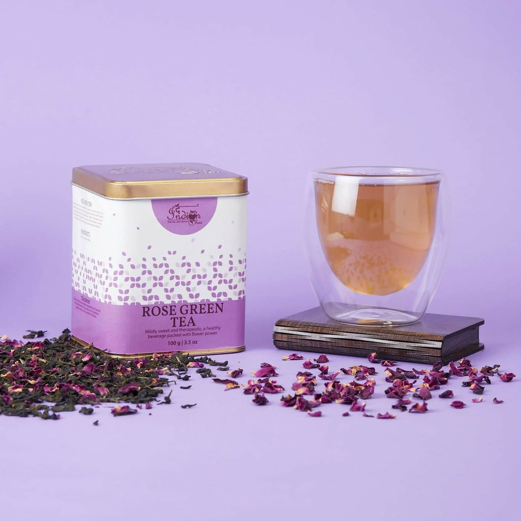 The Indian Chai - Rose Green Tea | Grocsy