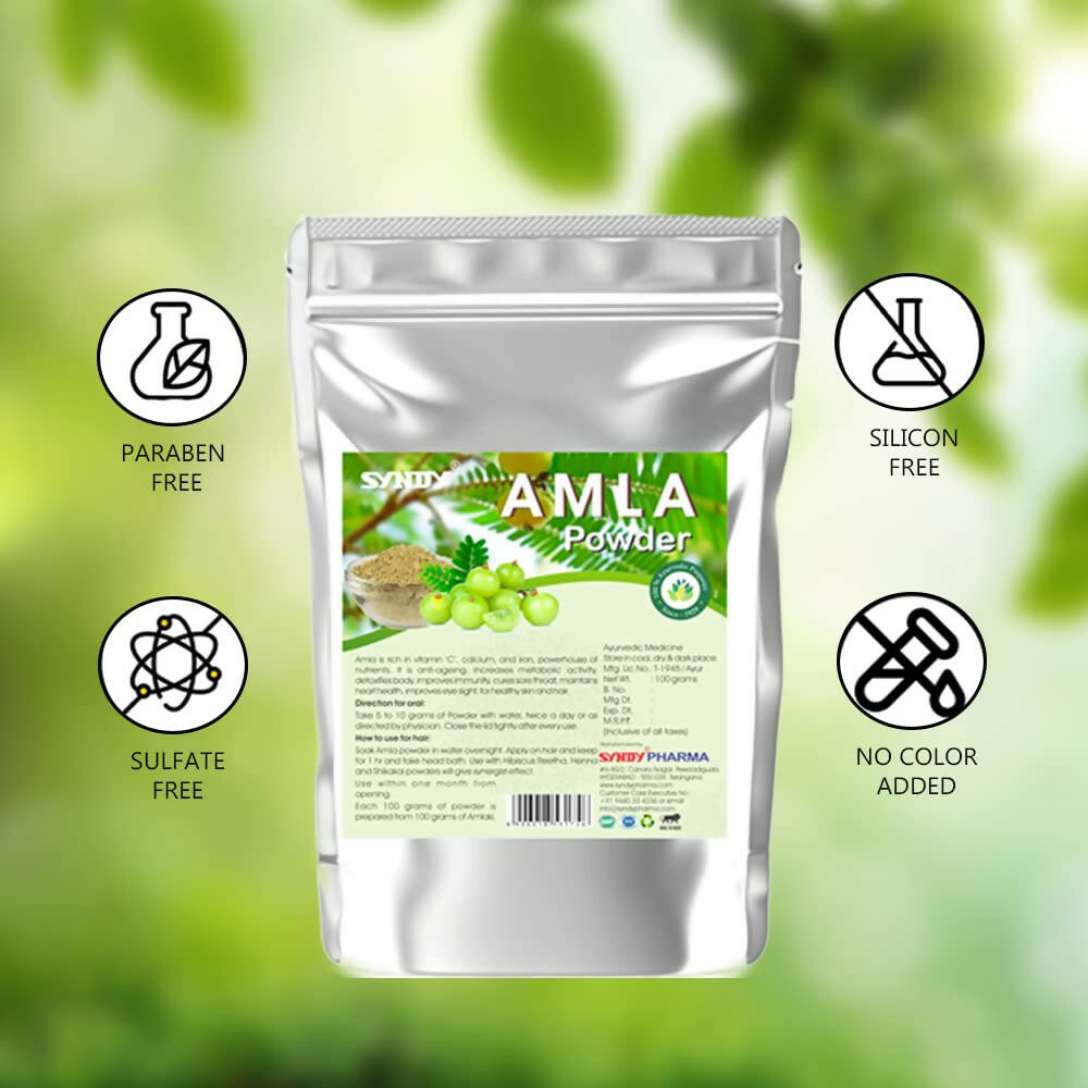 Syndy Pharma Amla Powder (Indian Gooseberry) | Grocsy