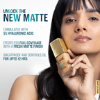Lakme 9to5 Hya Matte Foundation + Hyaluronic Acid - Cool Cocoa | Grocsy