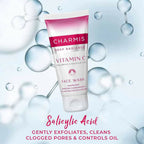 Charmis Deep Radiance Vitamin C Face Wash with Hyaluronic Acid & Salicylic Acid | Grocsy
