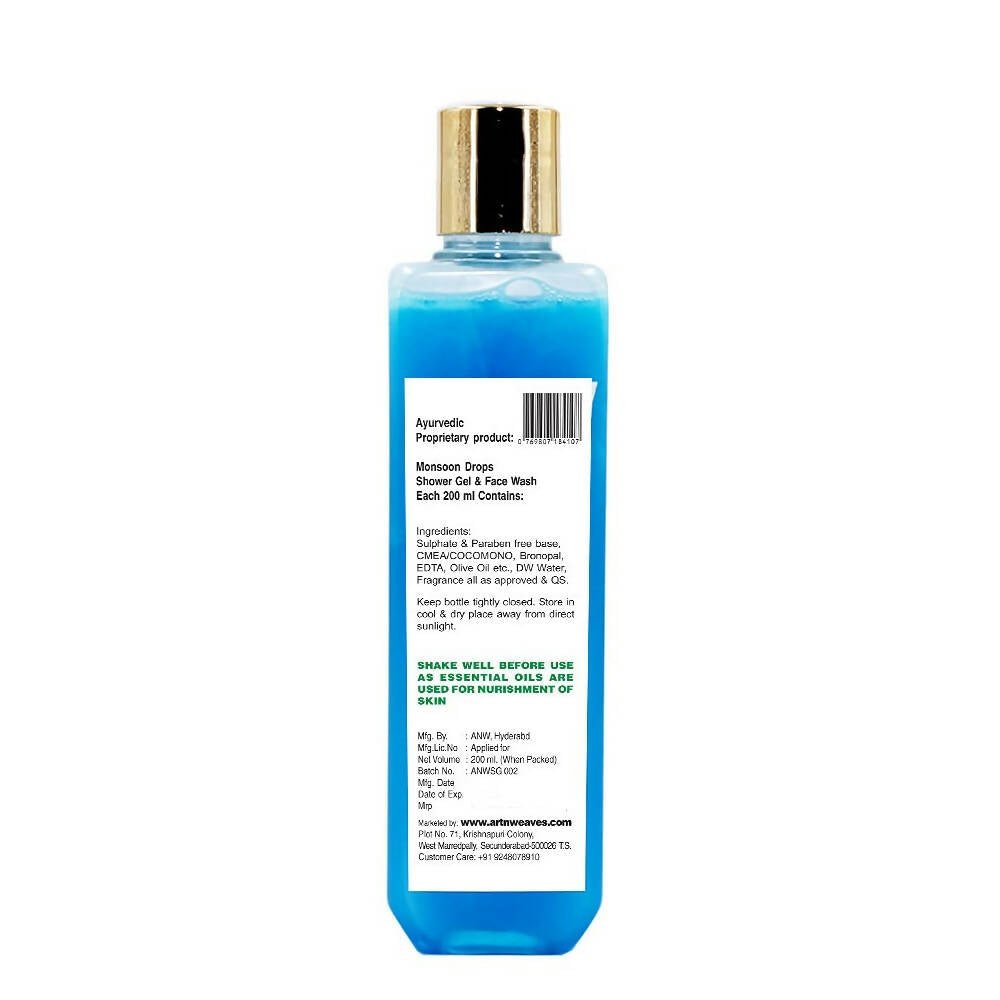 artNweaves Monsoon Drops Shower Gel & Face Wash | Grocsy