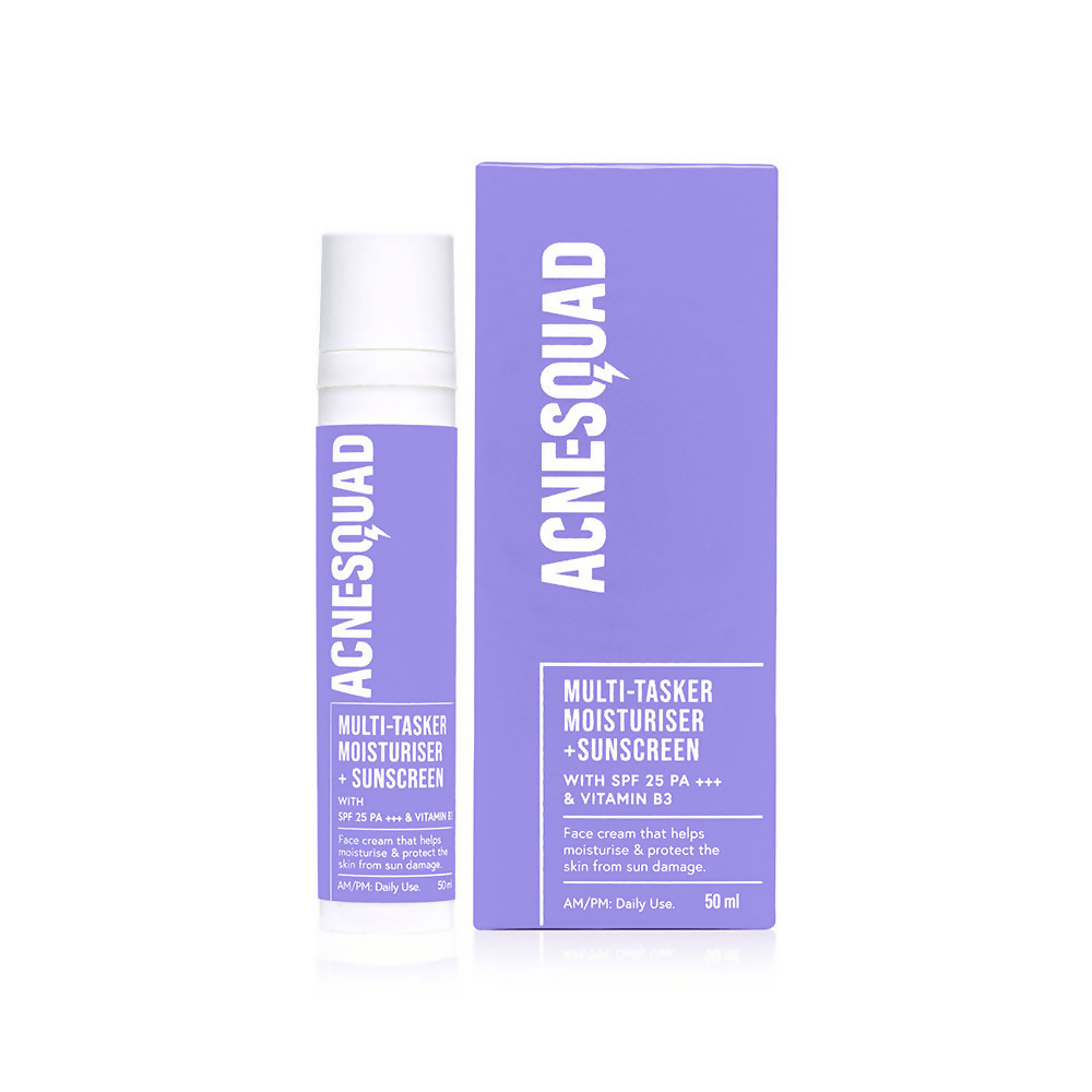 Acne Squad Face Moisturiser With Niacinamide & SPF 25 PA+++ | Grocsy