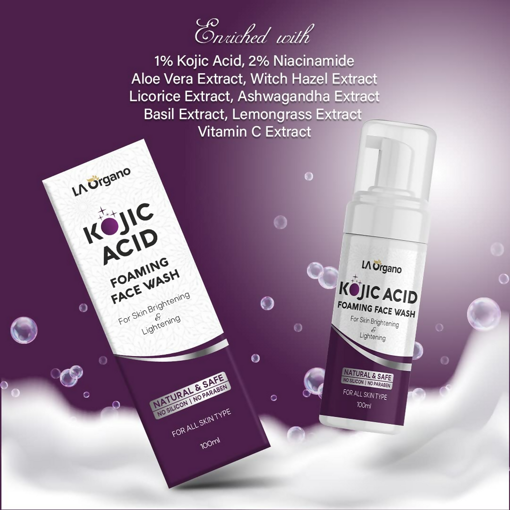LA Organo Kojic Foaming Face Wash | Grocsy