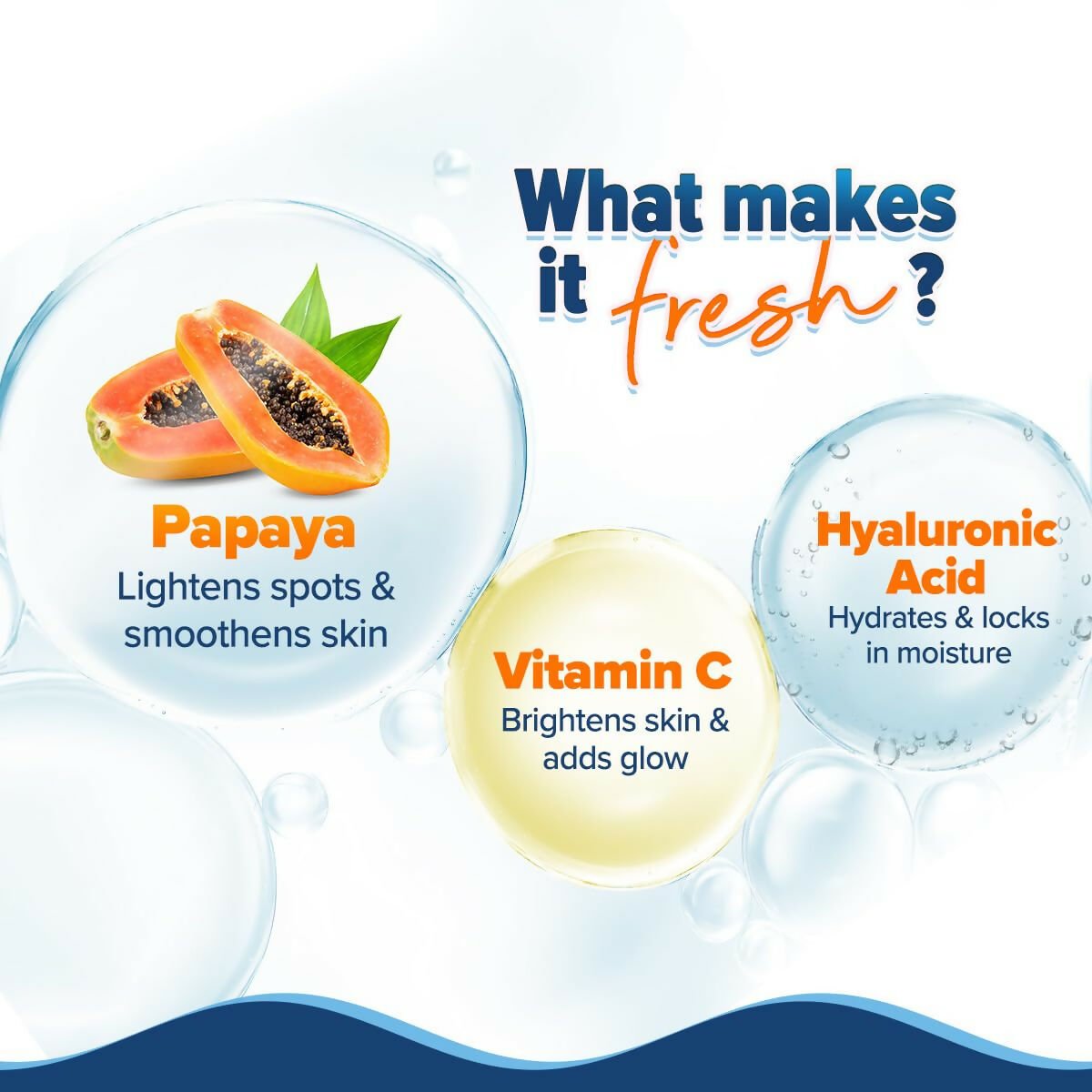 Aqualogica Glow+ Hydra Gel Moisturizer with Vitamin C & Papaya, Non Sticky & Quick Absorbing for Glowing Skin | Grocsy