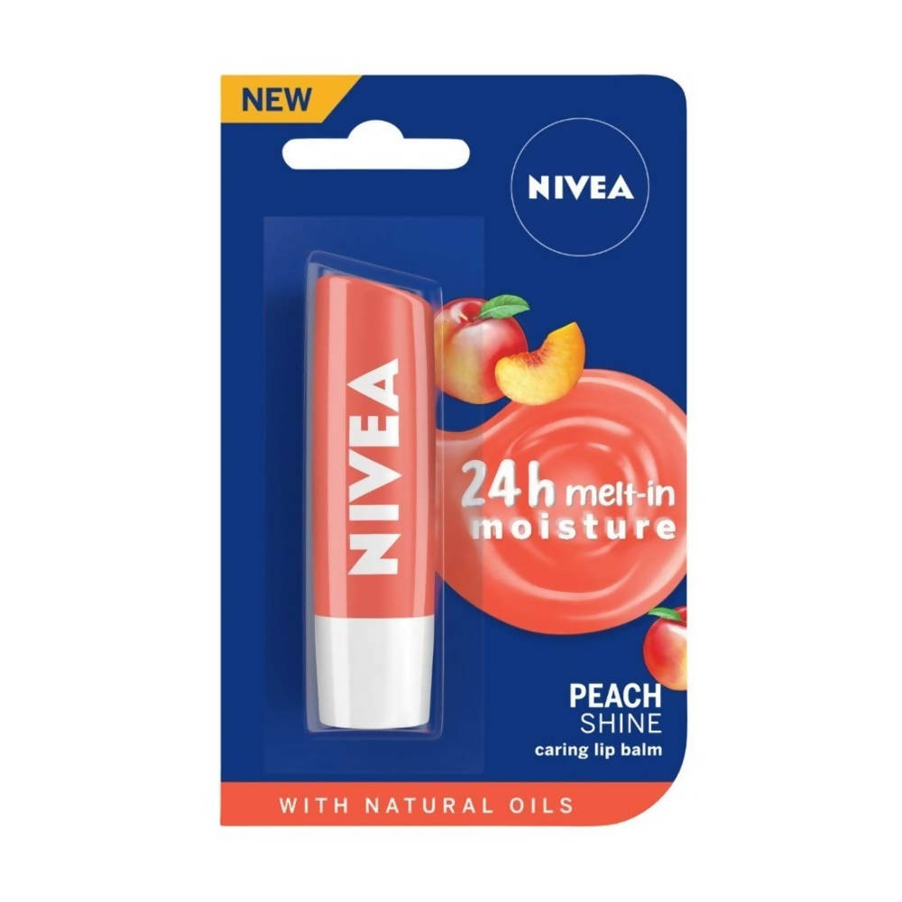 Nivea Lip Balm - Peach Shine | Grocsy
