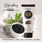 LA Organo Activated Charcoal Face Wash | Grocsy