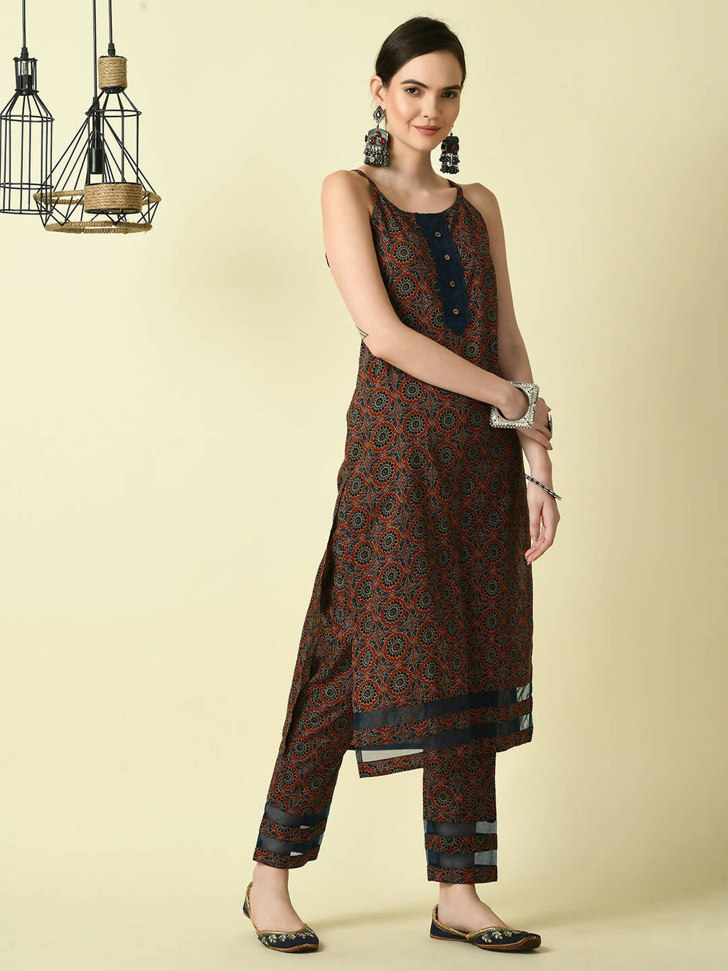 Myshka Women's Multi Straight Printed Kurta | Grocsy