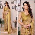 SDF Yellow Printed Saree | Grocsy