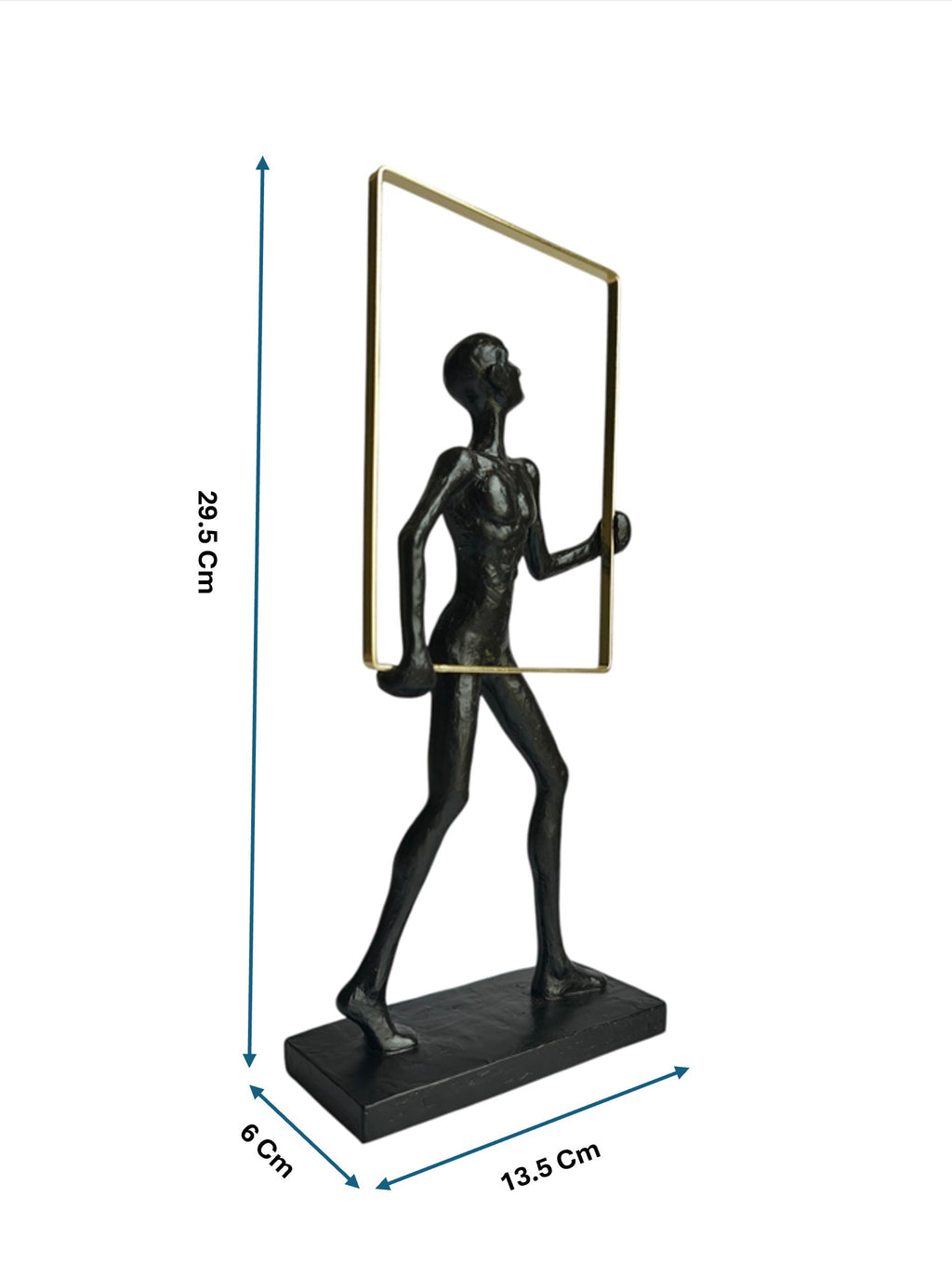 Sun Mun Decors Abstract Man Frame Black | Grocsy