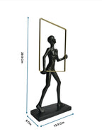 Sun Mun Decors Abstract Man Frame Black | Grocsy