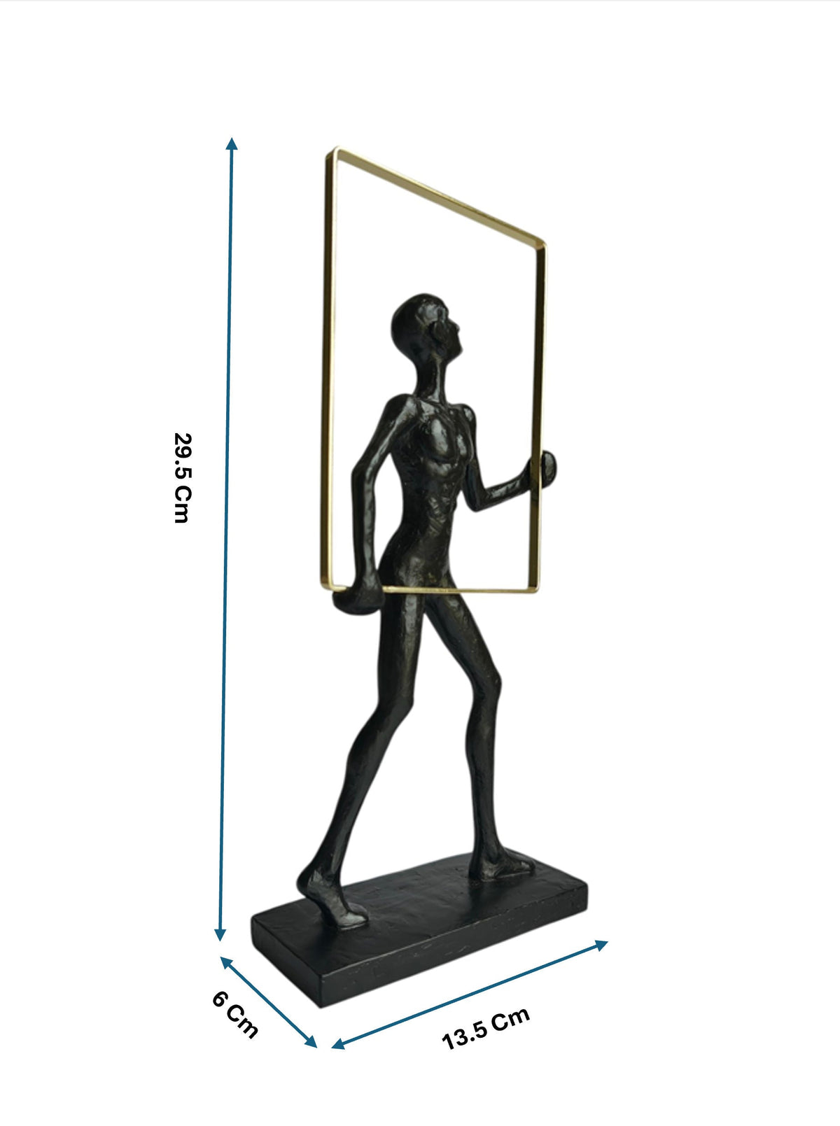 Sun Mun Decors Abstract Man Frame Black | Grocsy