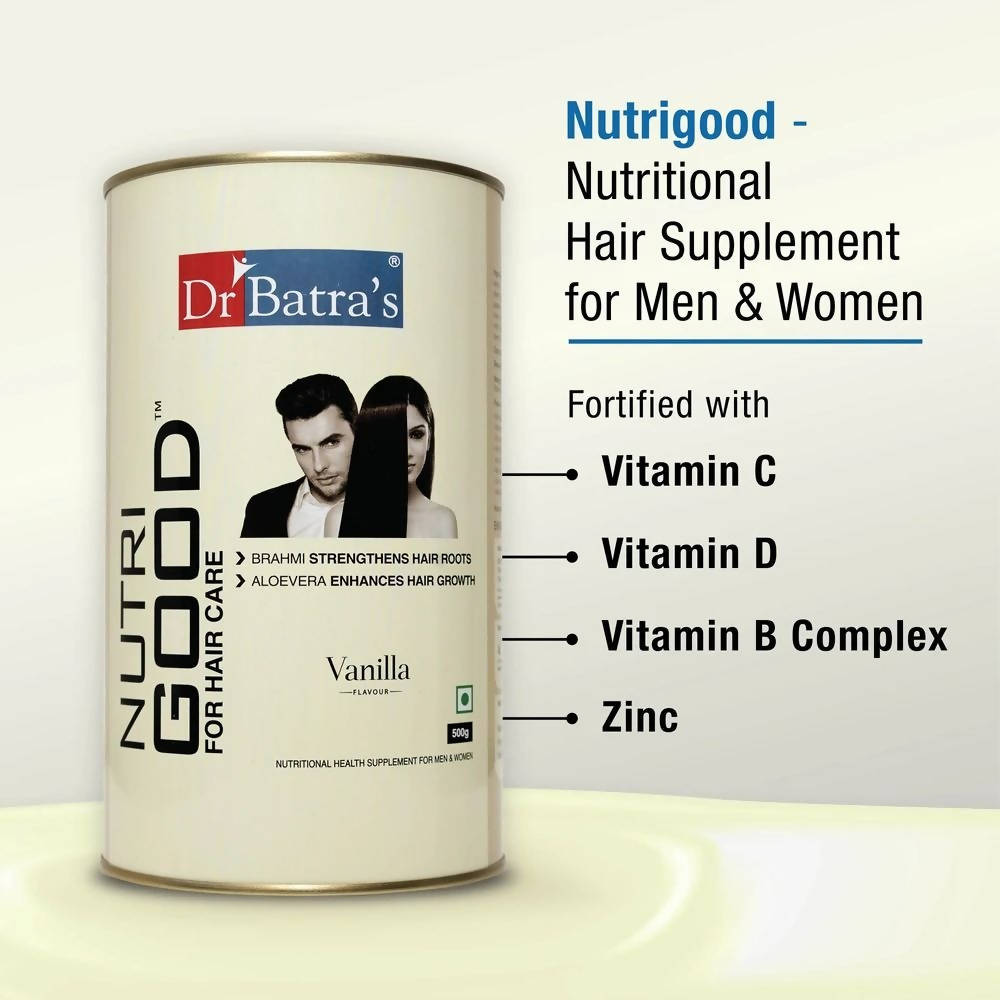 Dr. Batra's NutriGood For Hair Care - Vanilla Flavour | Grocsy
